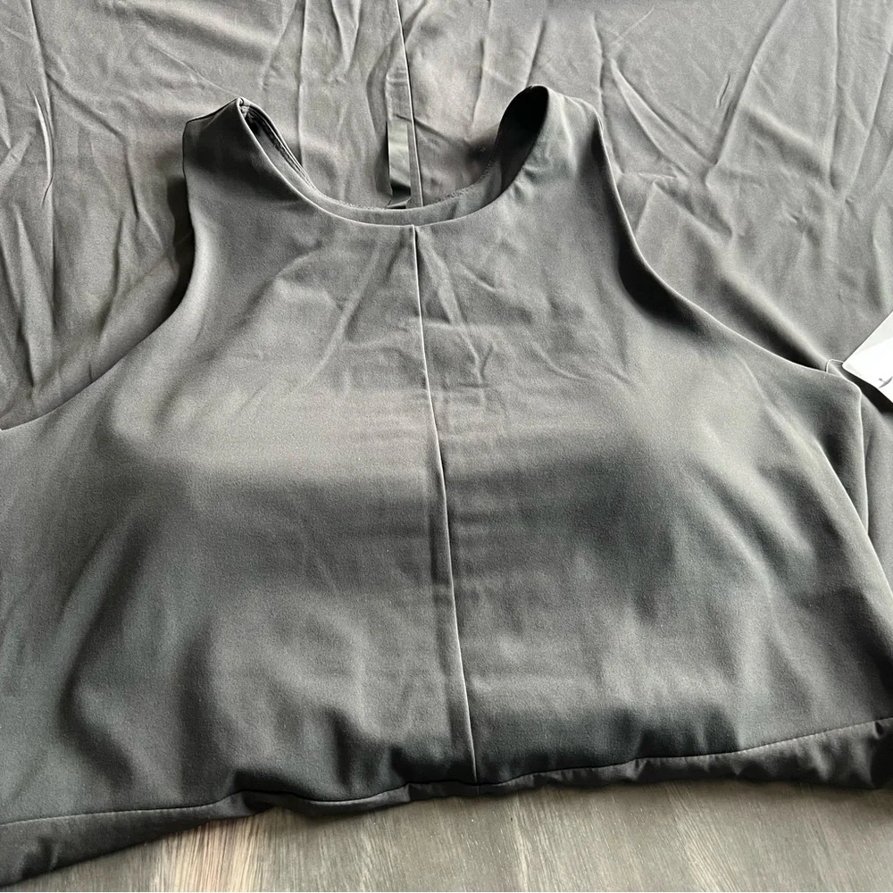 NWT Gaiam L Journey Midi Dress w/Bra Cups Black - Picture 8 of 8